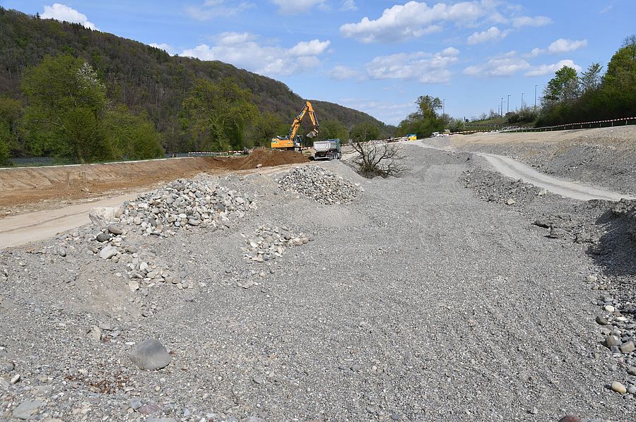 Bau einer neuen Überflutungsfläche